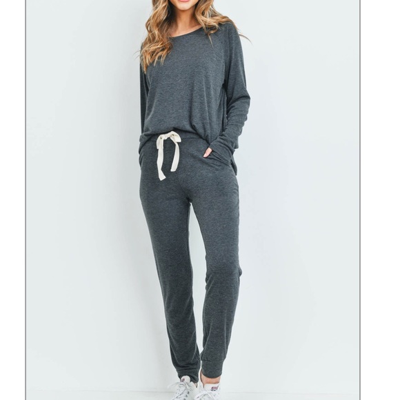Perfect Peach Pants - Two Piece Lounge Set